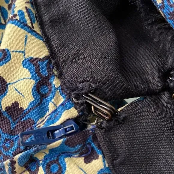 Floral Print 3/4 Sleeve Round Neck Midi A-Line Dress - Picture 11 of 12